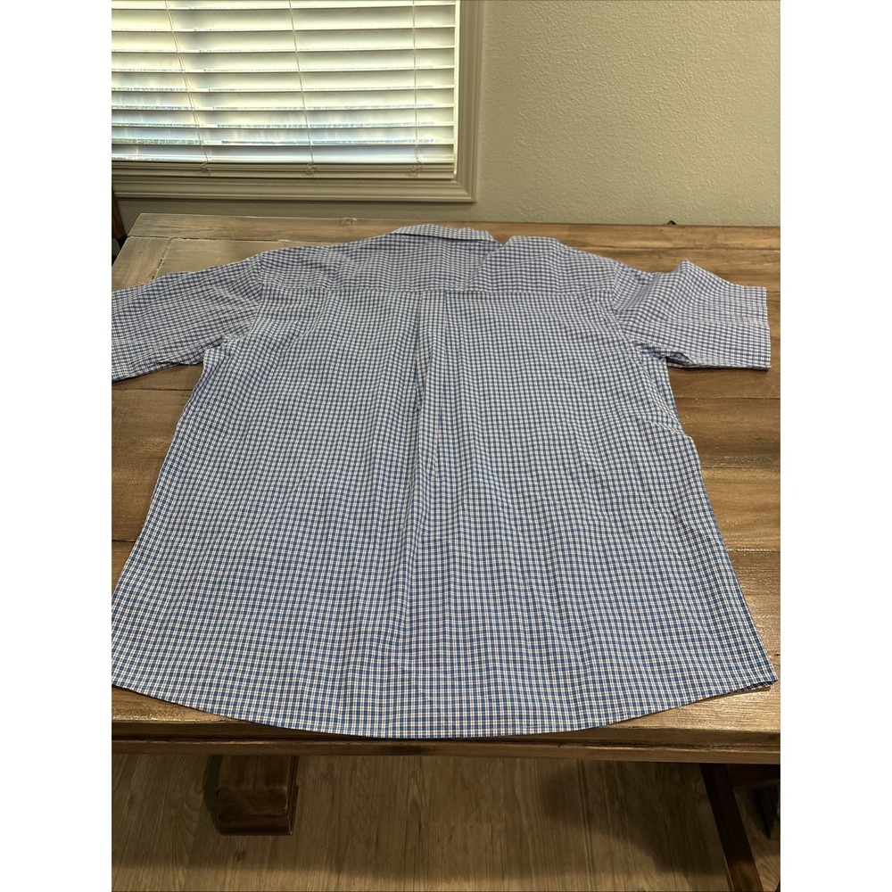 Wrangler Mens Western‎ George Strait Short Sleeve Cotton Blend Plaid Shirt 3X - Picture 9 of 9
